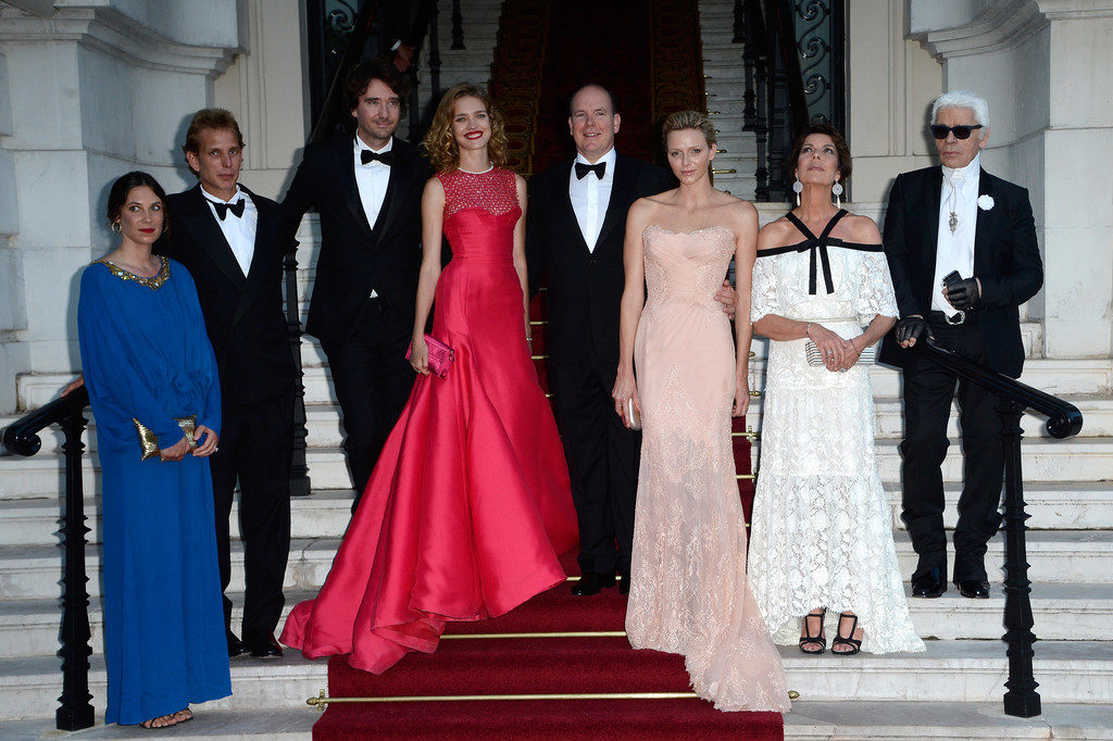 The Royal Thumbs Up: Princess Charlene Wears Atelier Versace to The ...