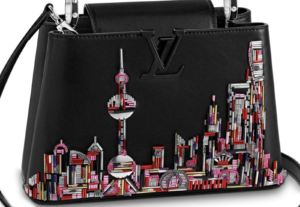 Louis Vuitton Capucine BB Shanghai skyline bag