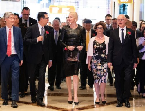Princess Charlene Wears A New Designer to Open Princess Grace Exhibition in Macau, China