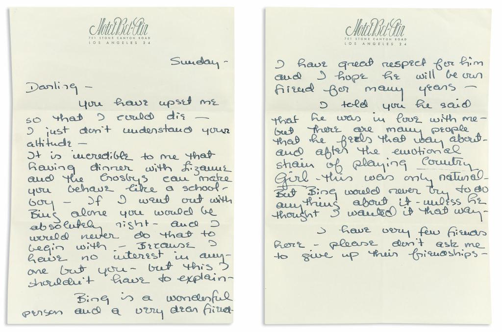  Grace Kelly's letter of Oleg Cassini 1954