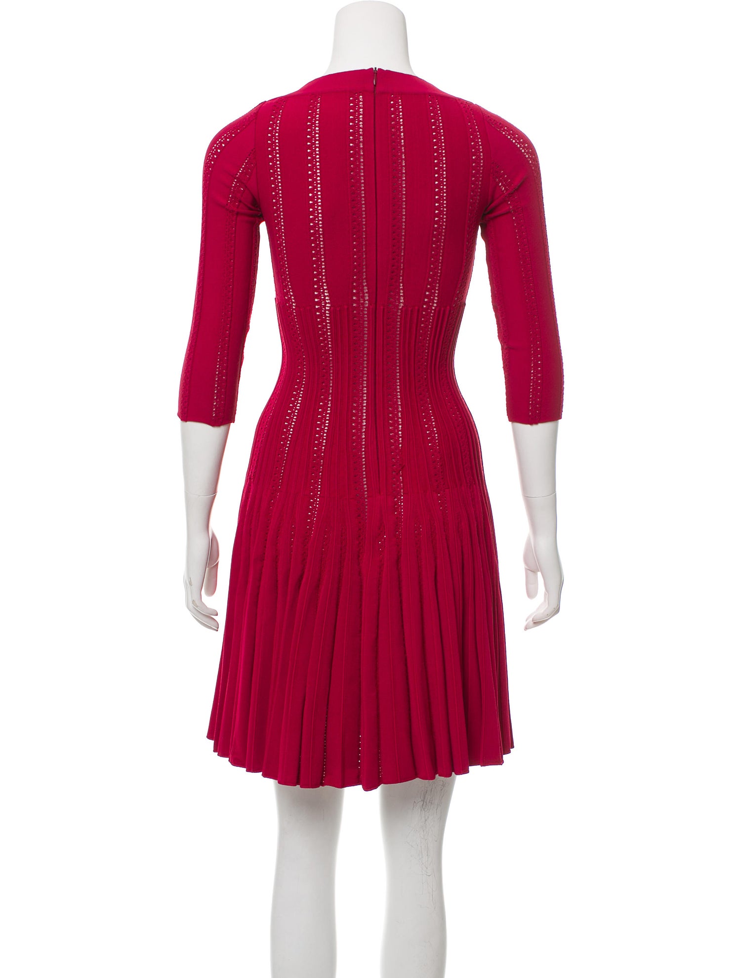 ALAA Pleated Long Sleeve Dress - The Royal Couturier