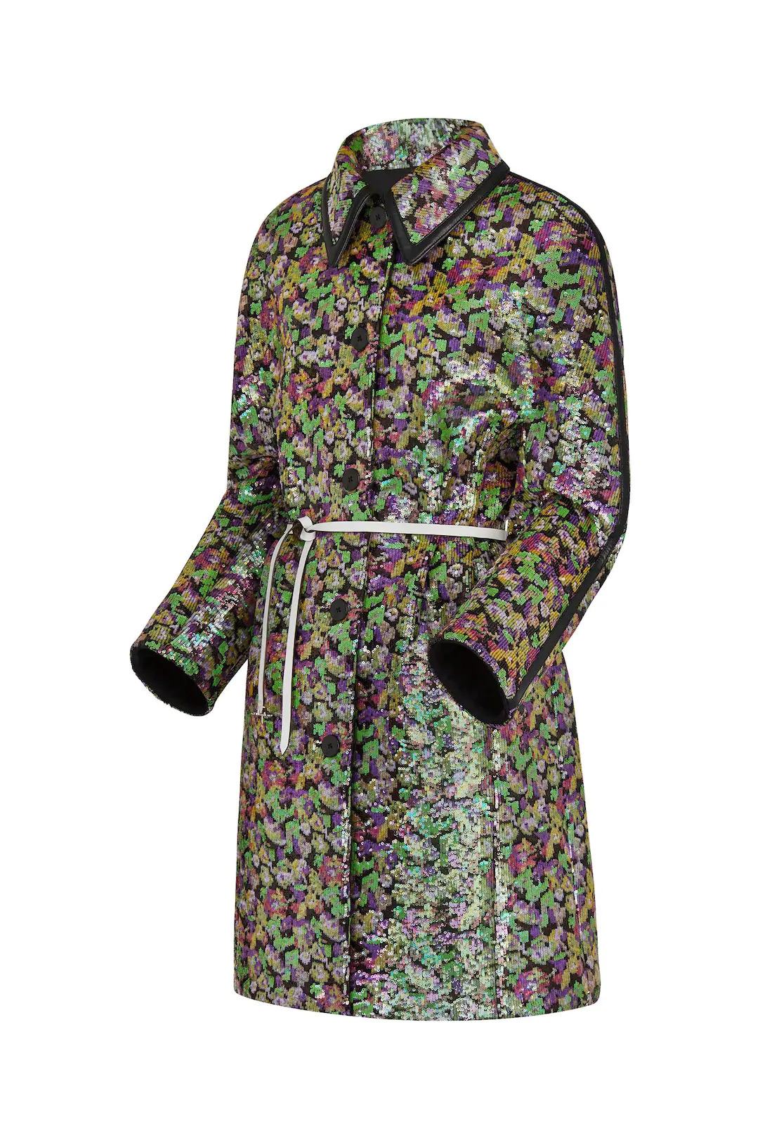 Louis Vuitton Embroidered Kimono Sleeve Coat