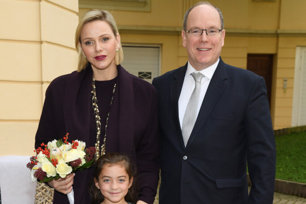 Princess Charlene of Monaco & Prince Albert II of Monaco attend Christmas gifts distribution croix rouge