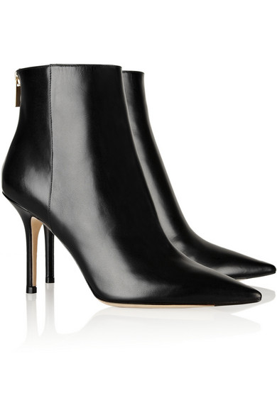Jimmy Choo Amore polished-leather ankle boots