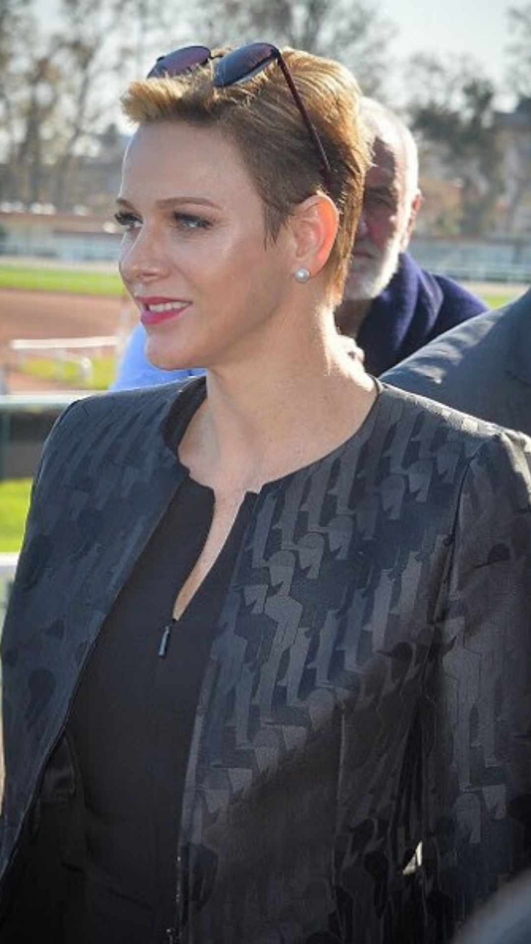 Princess Charlene at Charity Mile Race Event