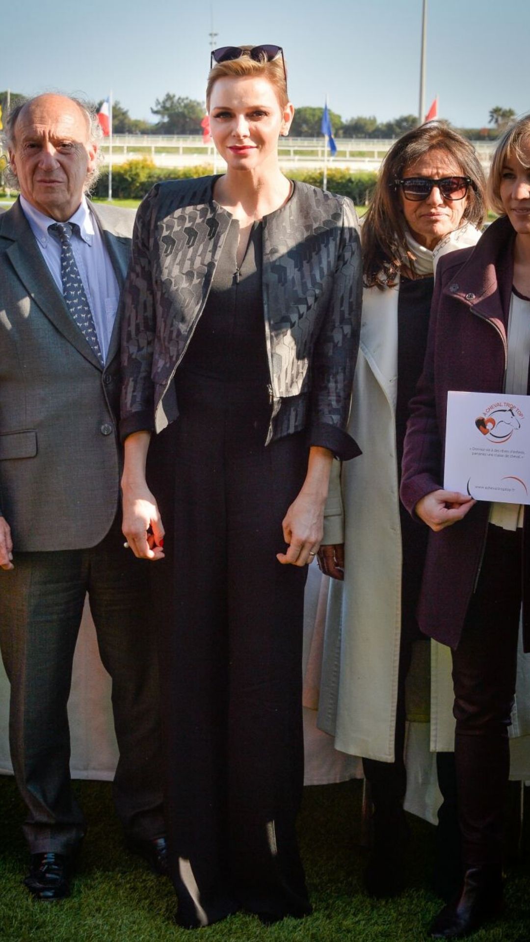 Princess Charlene at the Charity Mile Race Event