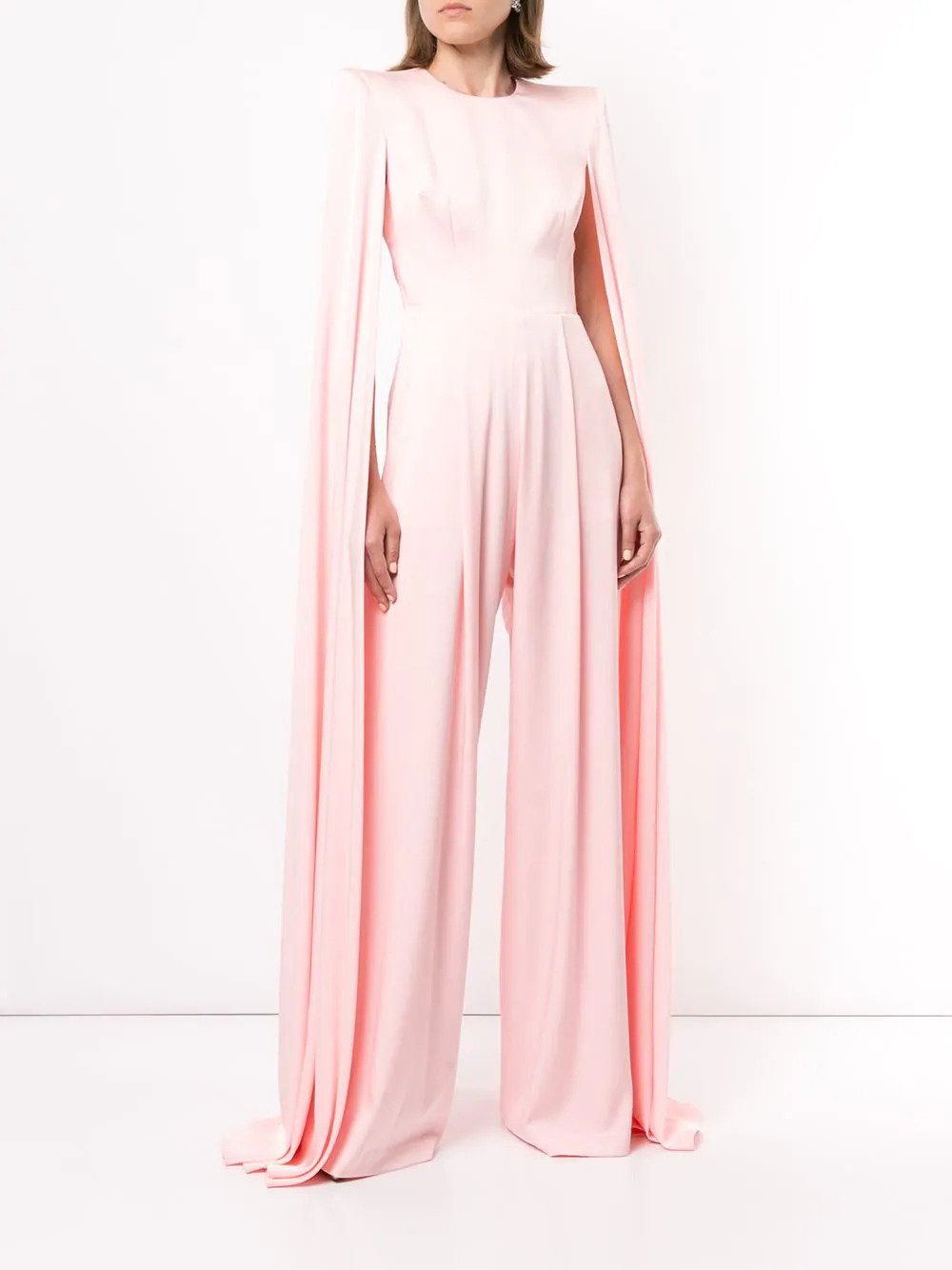 Alex Perry Halston cape-sleeve jumpsuit