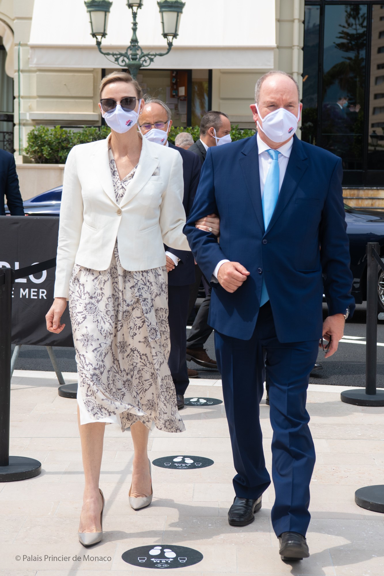 Prince Albert of Monaco and Princess Charlene Inaugurate the new Place Du Casino