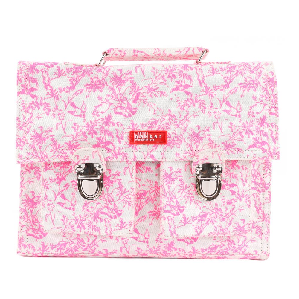 Bakker made with love Jouy Mini Canvas Satchel Pink