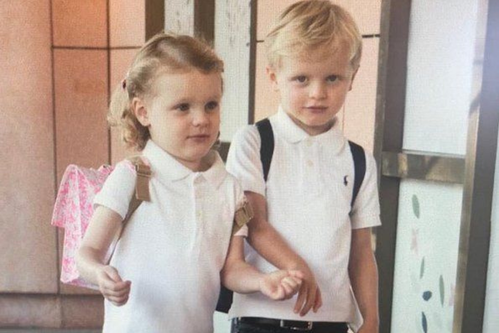Prince Jacques and Princess Gabriella first day of school