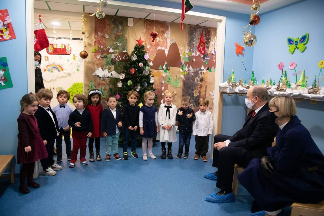 The Princely Couple visited the Princess Charlene children's centre and the Rosine Sanmori Day nursery 2020