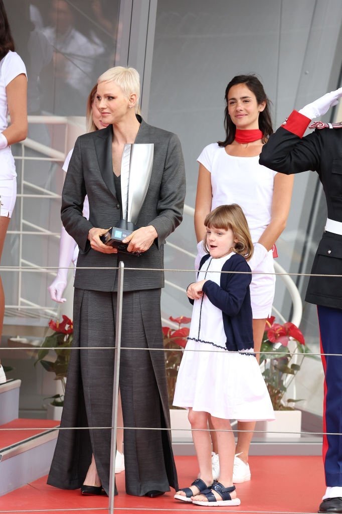 Princess Charlene, Prince Jacques and Princess Gabriella attends ABB FIA Formula E World Championship 2022