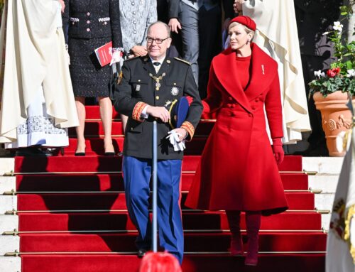 Princess Charlene Wears Red For the 2023 Fete Nationale in Monaco