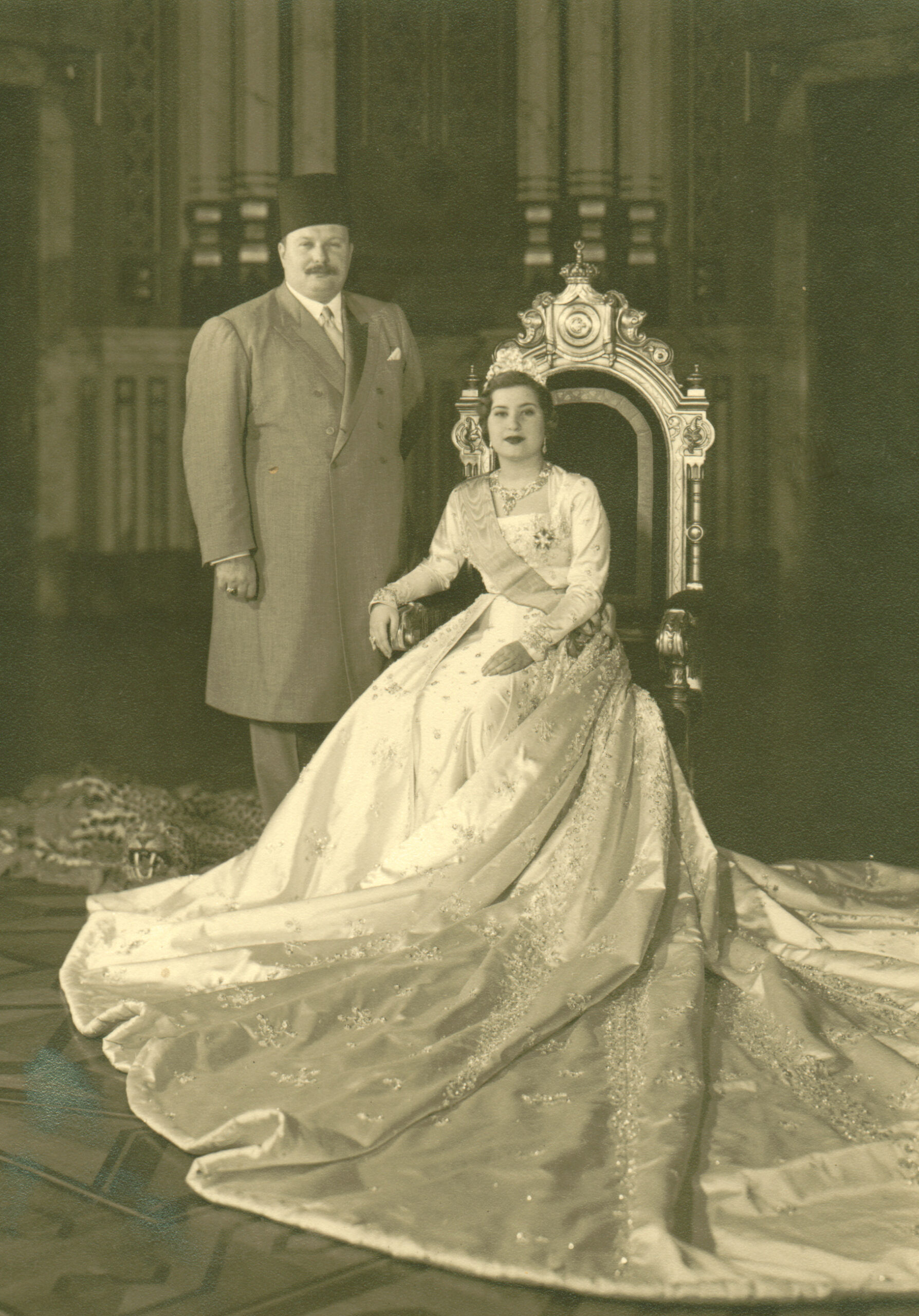 Queen Narriman and King Farouk wedding