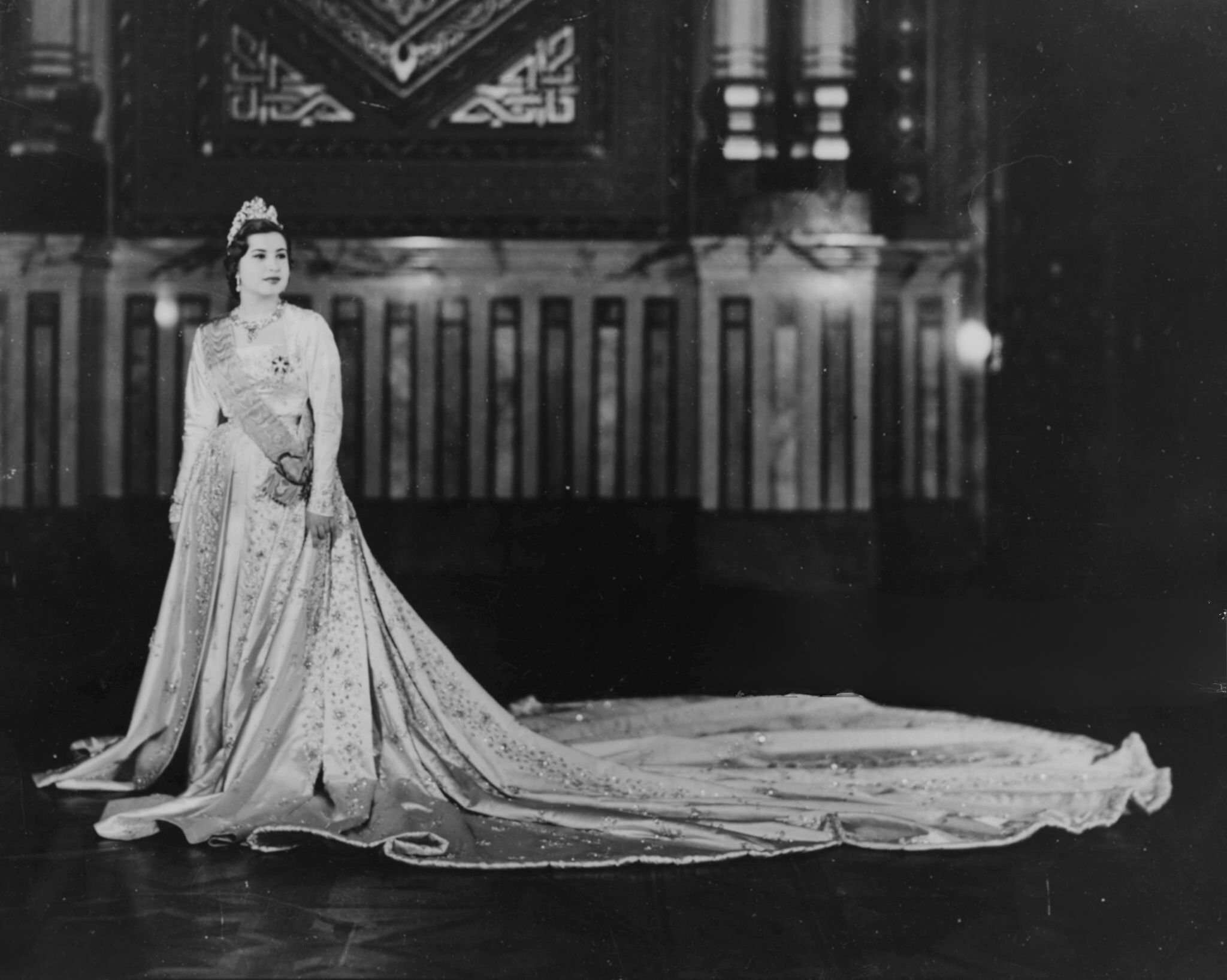 Queen Narriman's wedding gown