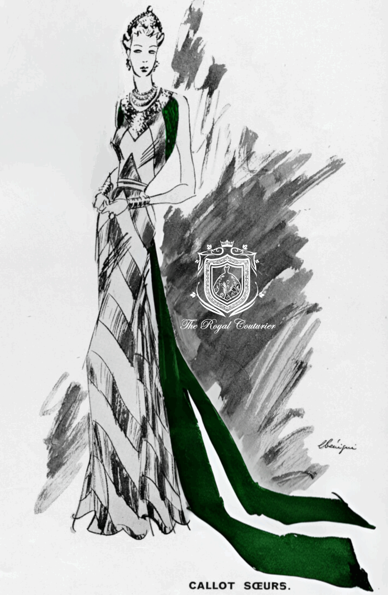 Queen Nazli dress by Callot Soeurs for Princess Fawzia's wedding